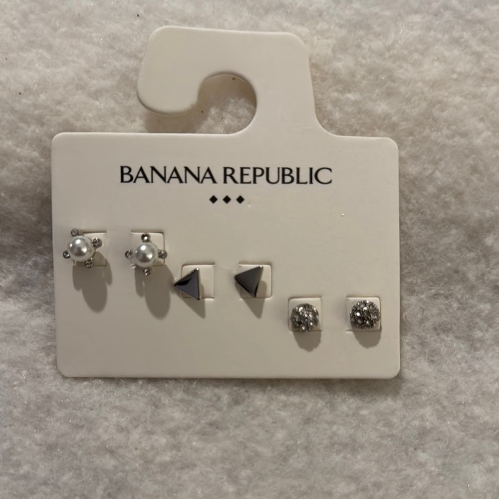 Banana Republic Silver Earring Set